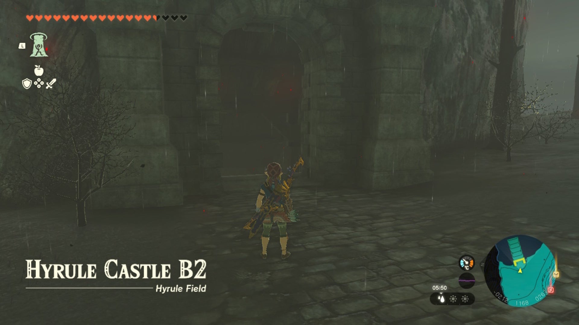 Link looks at the stairs to the Hyrule Castle Library in The Legend of Zelda: Tears of the Kingdom - 12