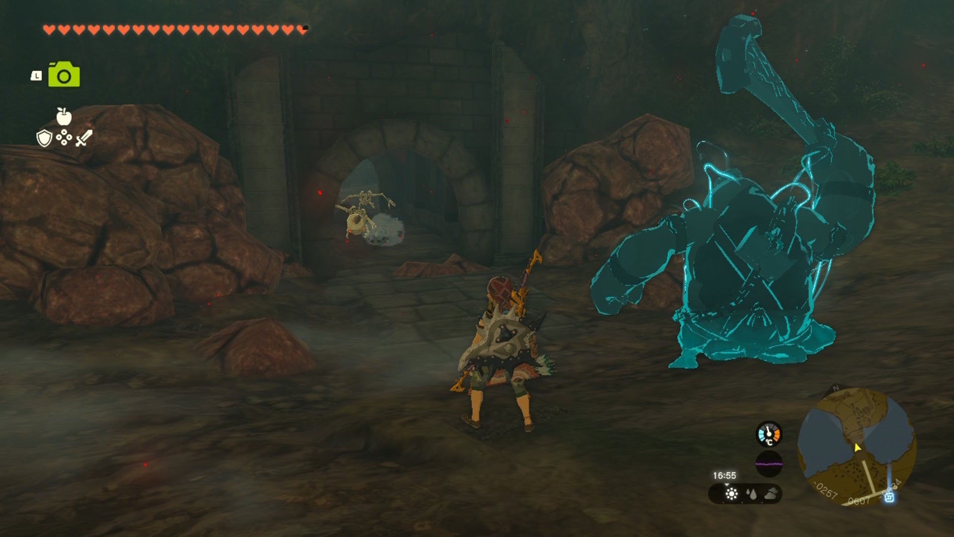 Link faces a passage while stood beside Yunobo in The Legend of Zelda: Tears of the Kingdom - 9