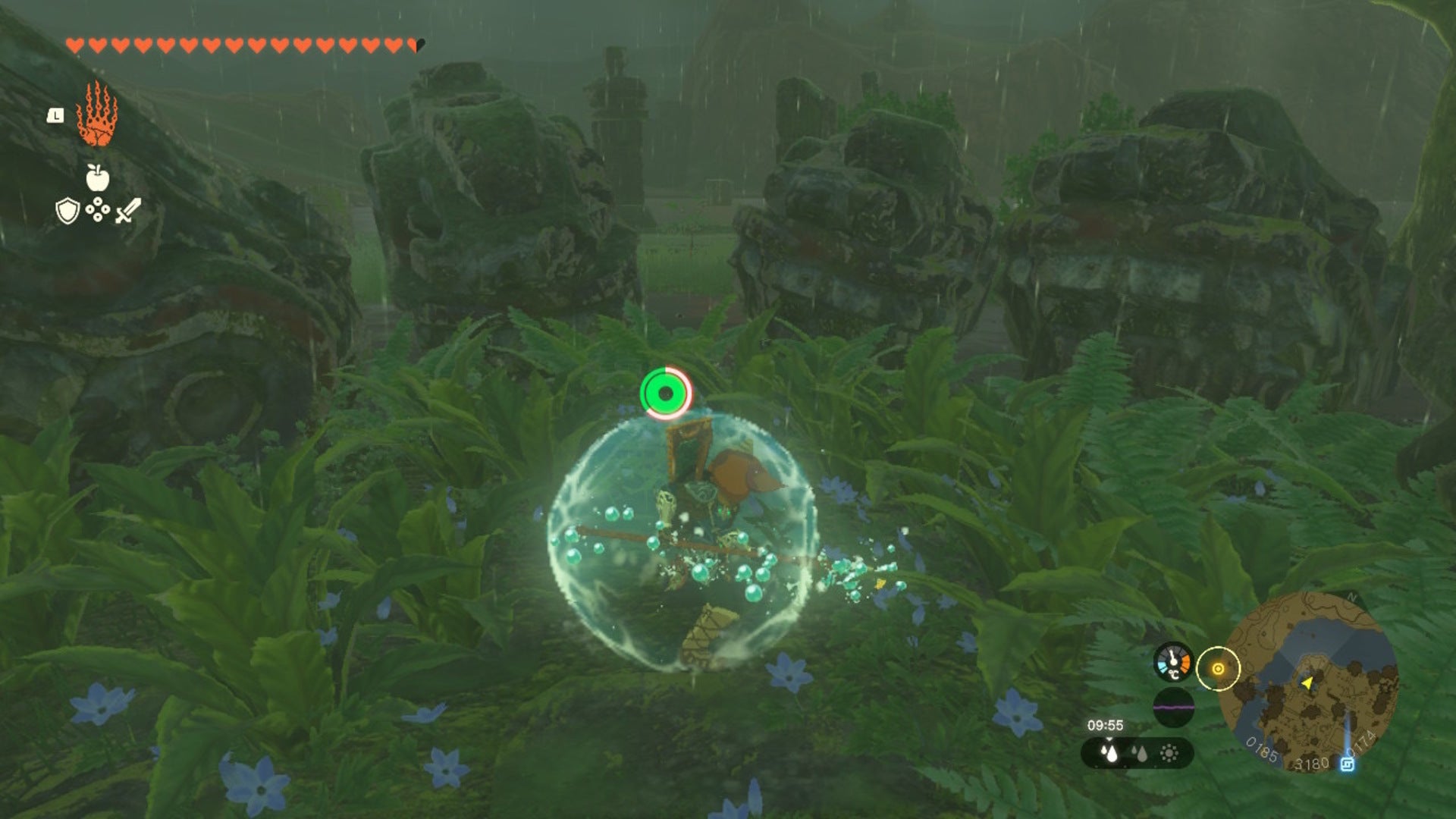 Link uses Sidon's ability of water at Typhlo Ruins in The Legend of Zelda: Tears of the Kingdom - 11