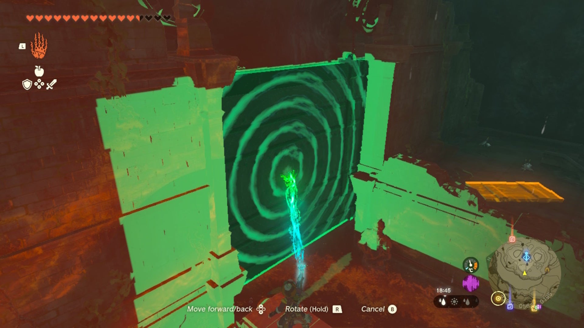 Link uses Ultrahand to raise a gate in The Legend of Zelda: Tears of the Kingdom - 9