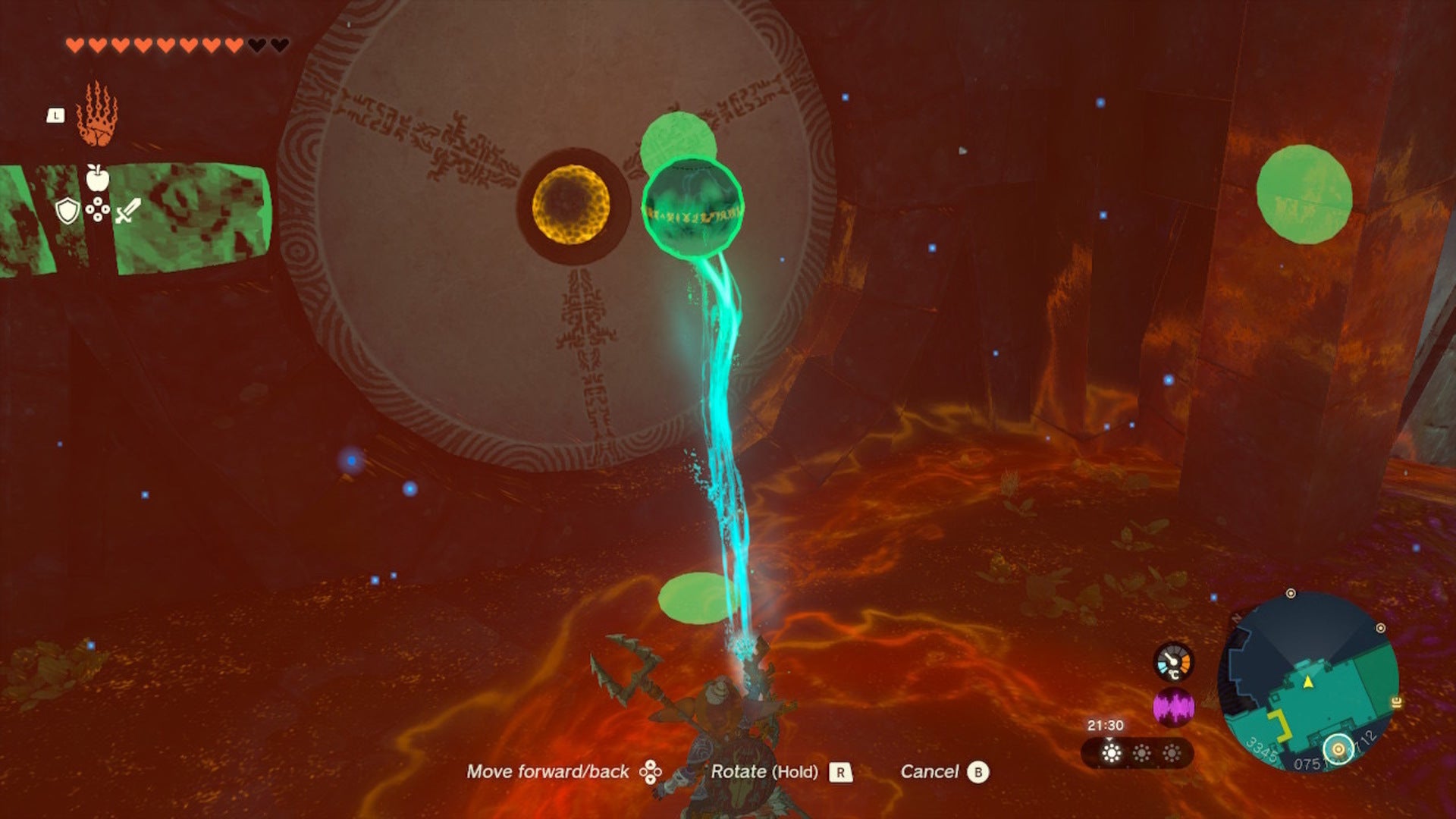 Link uses Ultrahand on a small ball in The Legend of Zelda: Tears of the Kingdom - 12