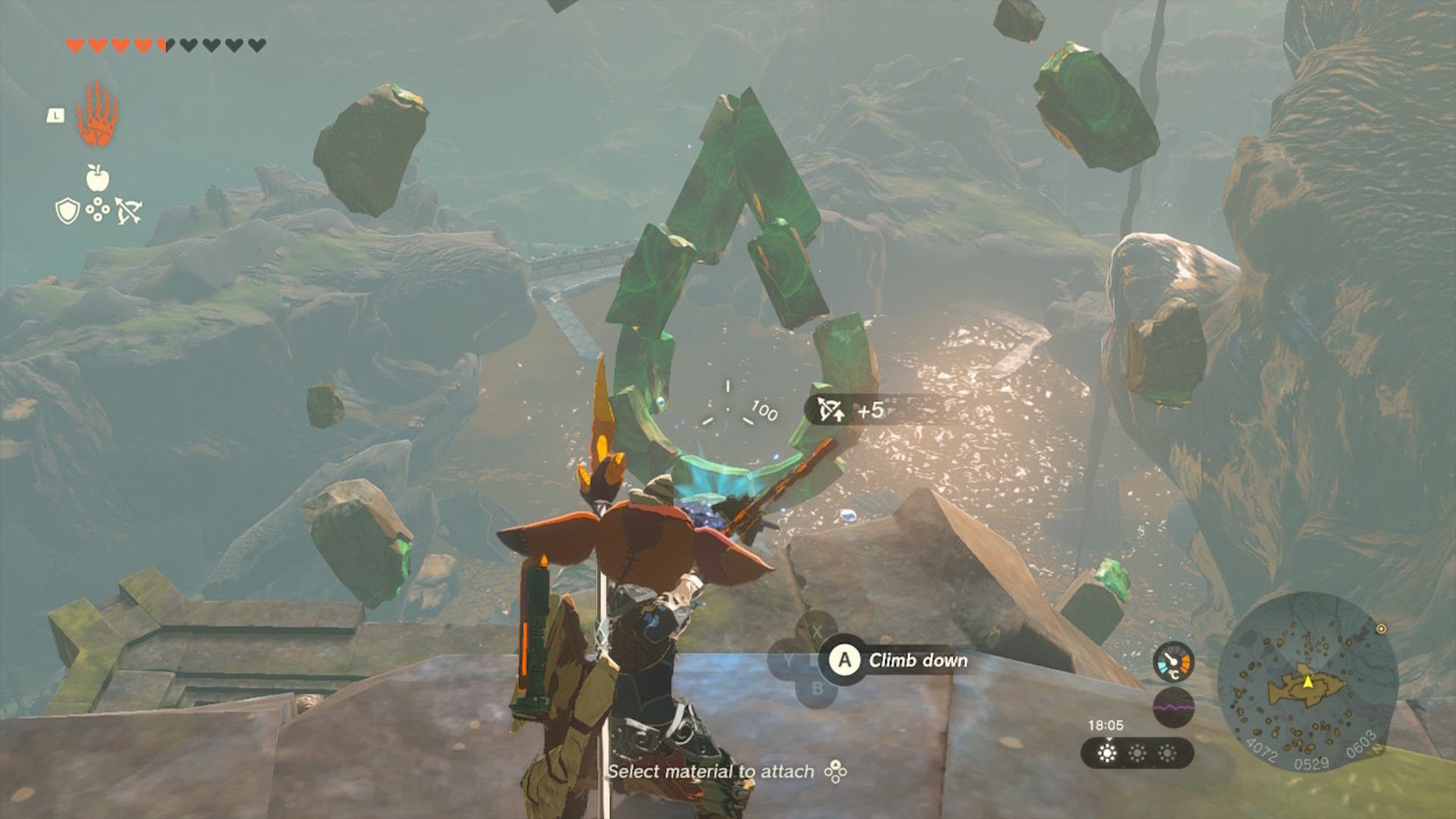 Link faces a droplet made of rocks in The Legend of Zelda: Tears of the Kingdom - 6