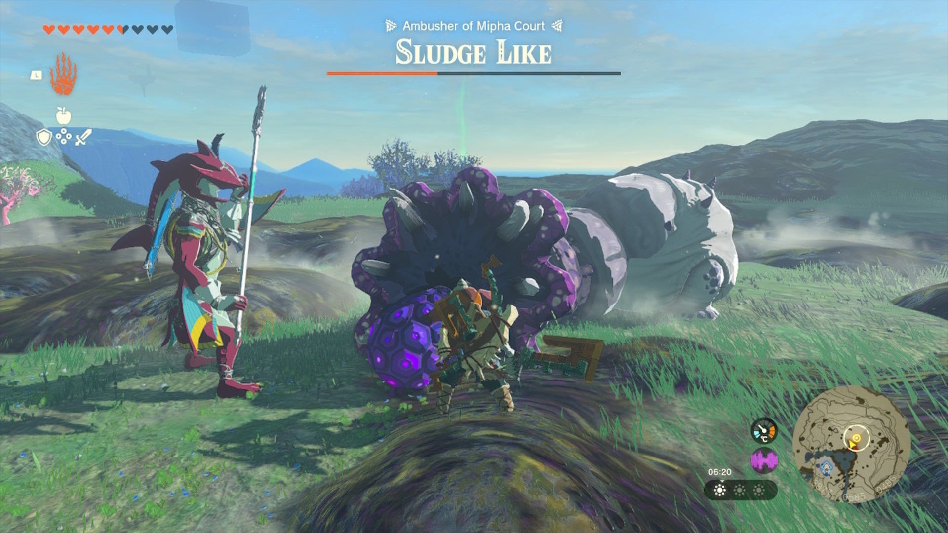 Link fights a sludge like in The Legend of Zelda: Tears of the Kingdom - 7