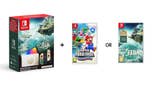 Save at the EE store on these Zelda OLED Switch bundles with either Zelda: TotK or Mario Wonder