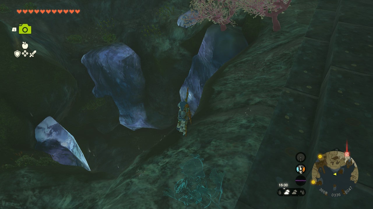 Link exploring the Ancient Zora Waterworks in The Legend of Zelda: Tears of the Kingdom.