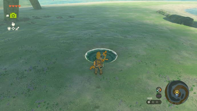 Link standing by the final Dragon Tear in The Legend of Zelda: Tears of the Kingdom.