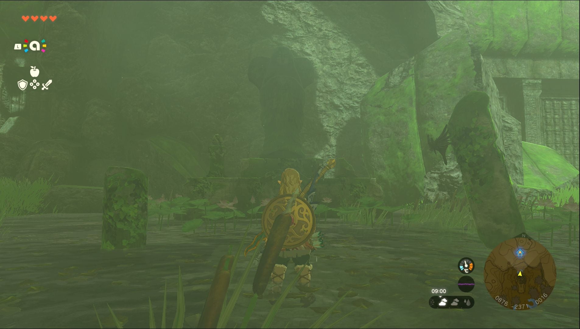 Link in the Zonai ruins in The Legend of Zelda: Tears of the Kingdom.