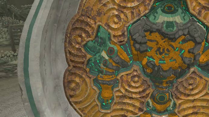 The Construct’s right-arm at the Construct Factory in The Legend of Zelda: Tears of the Kingdom.