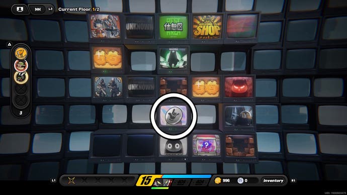 The HDD TV mode board with a TV circled in Zenless Zone Zero.