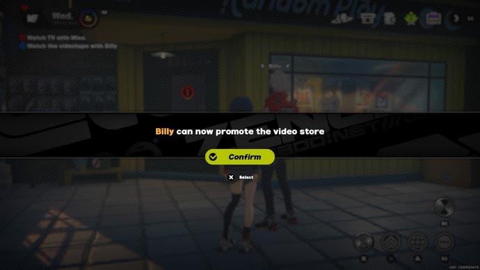 Text explaining that Billy can now be used as a Promoter at Random Play in Zenless Zone Zero.