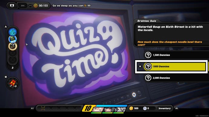 A white box highlighting a correct answer for the Brainiax Quiz in Zenless Zone Zero.