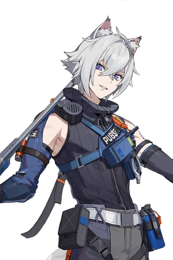 Cropped portrait art of Seth from Zenless Zone Zero.