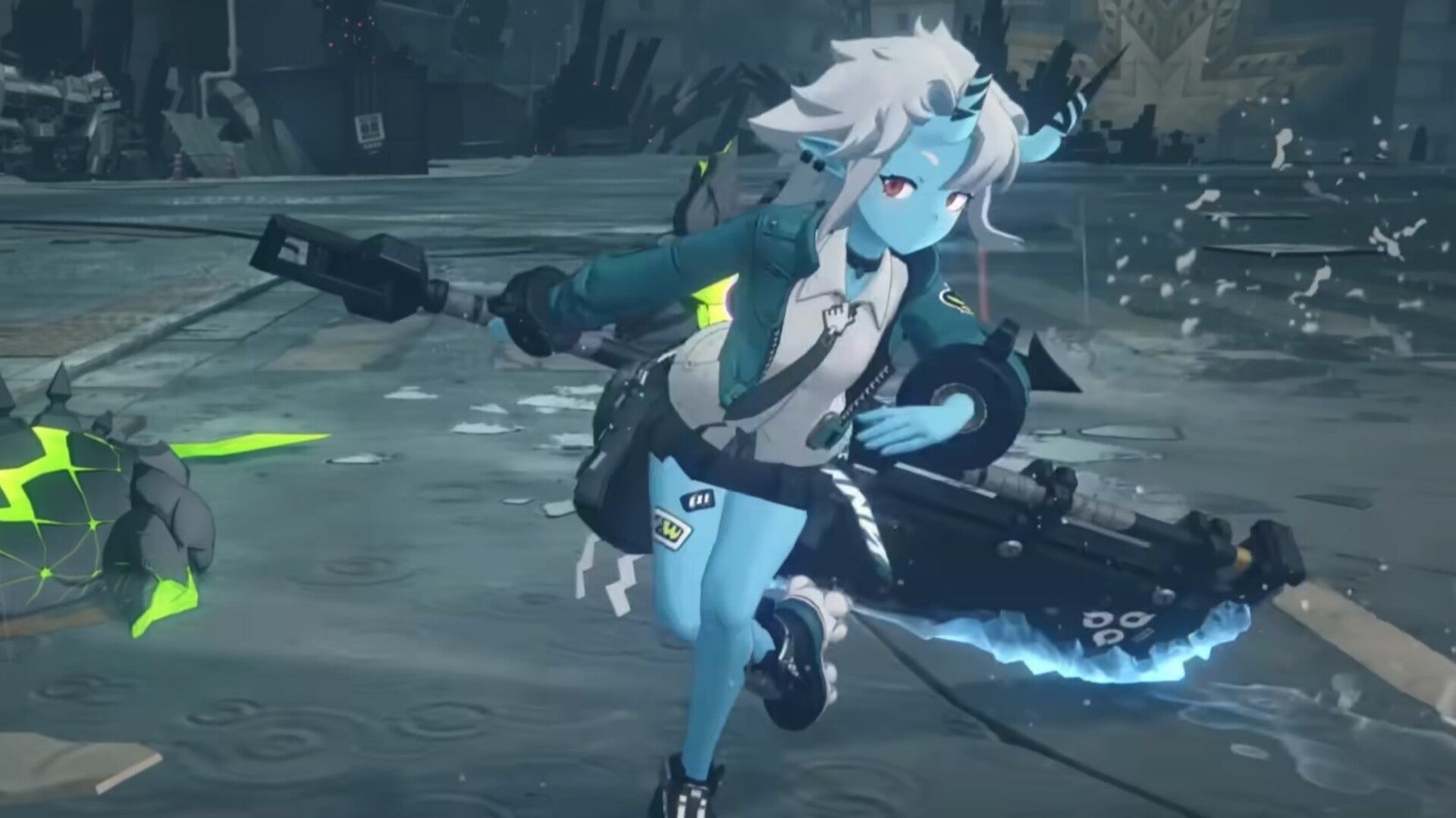 Soukaku can be seen with her weapon in a Zenless Zone Zero trailer - 4