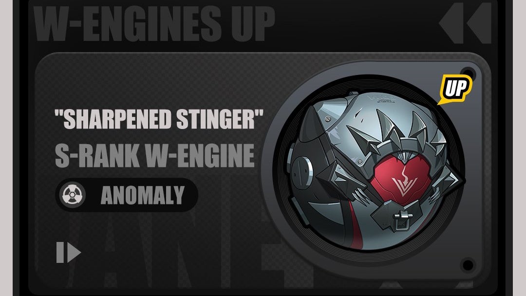 Jane Doe&rsquo;s signature W Engine in Zenless Zone Zero, the Sharpened Stinger.