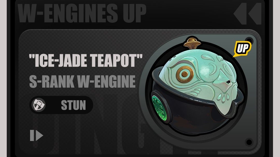 Qingyi&rsquo;s signature W Engine in Zenless Zone Zero, Ice-Jade Teapot.