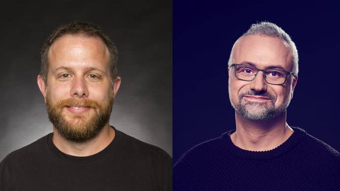 Photos of Riot Games' Wesley Kerr and Ubisoft La Forge's Yves Jacquier