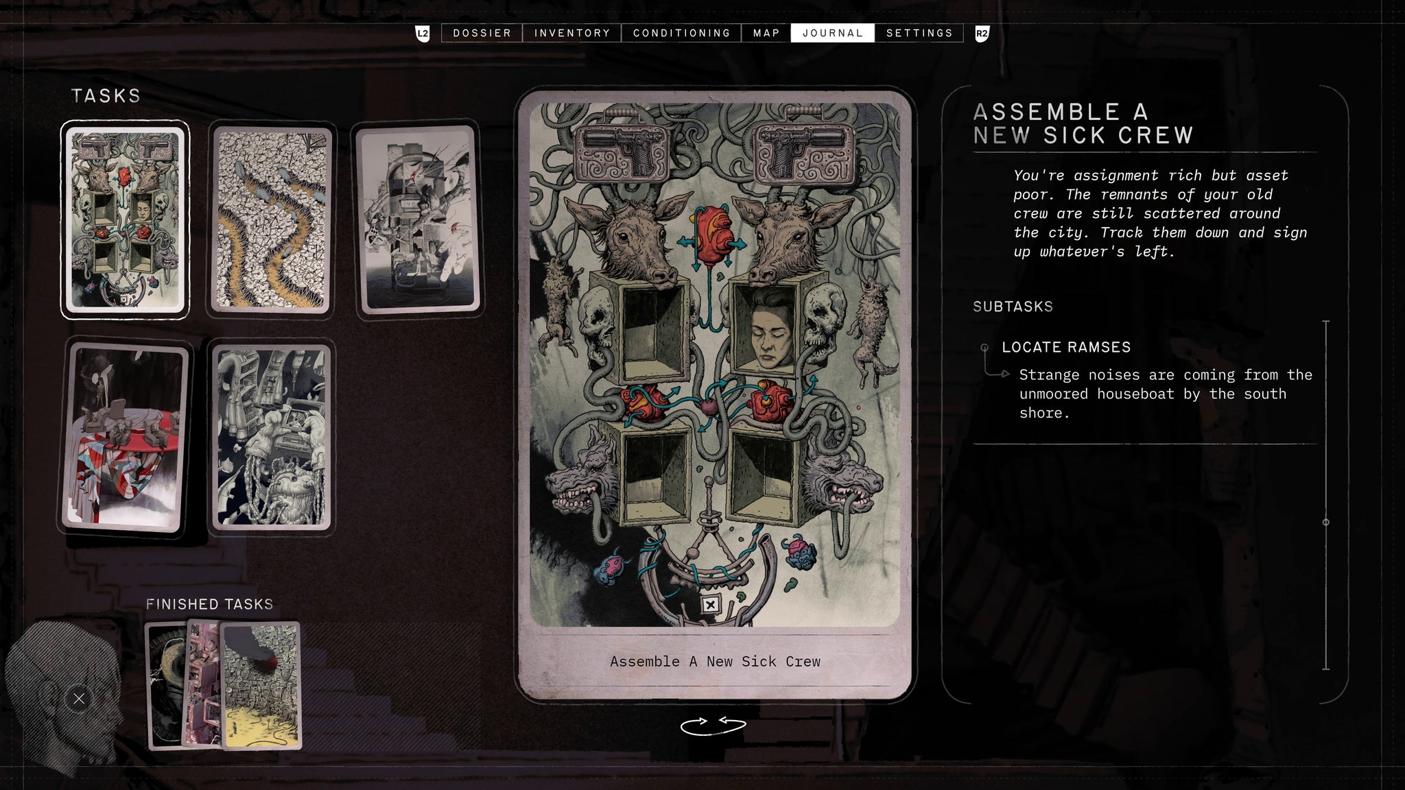 Viewing objectives in the journal in Zero Parades. - 3