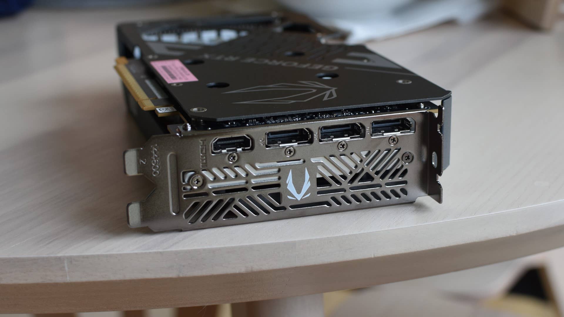 Rear display output for ZOTAC Gaming GeForce RTX 5050 Twin Edge OC graphics graphics card.