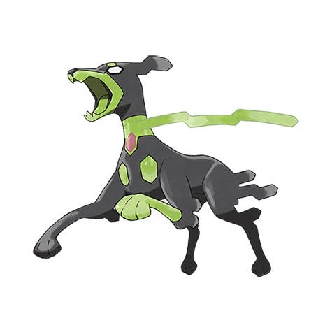 The 10% version of the Zygarde creature from Pokémon, which has a dog-like form.