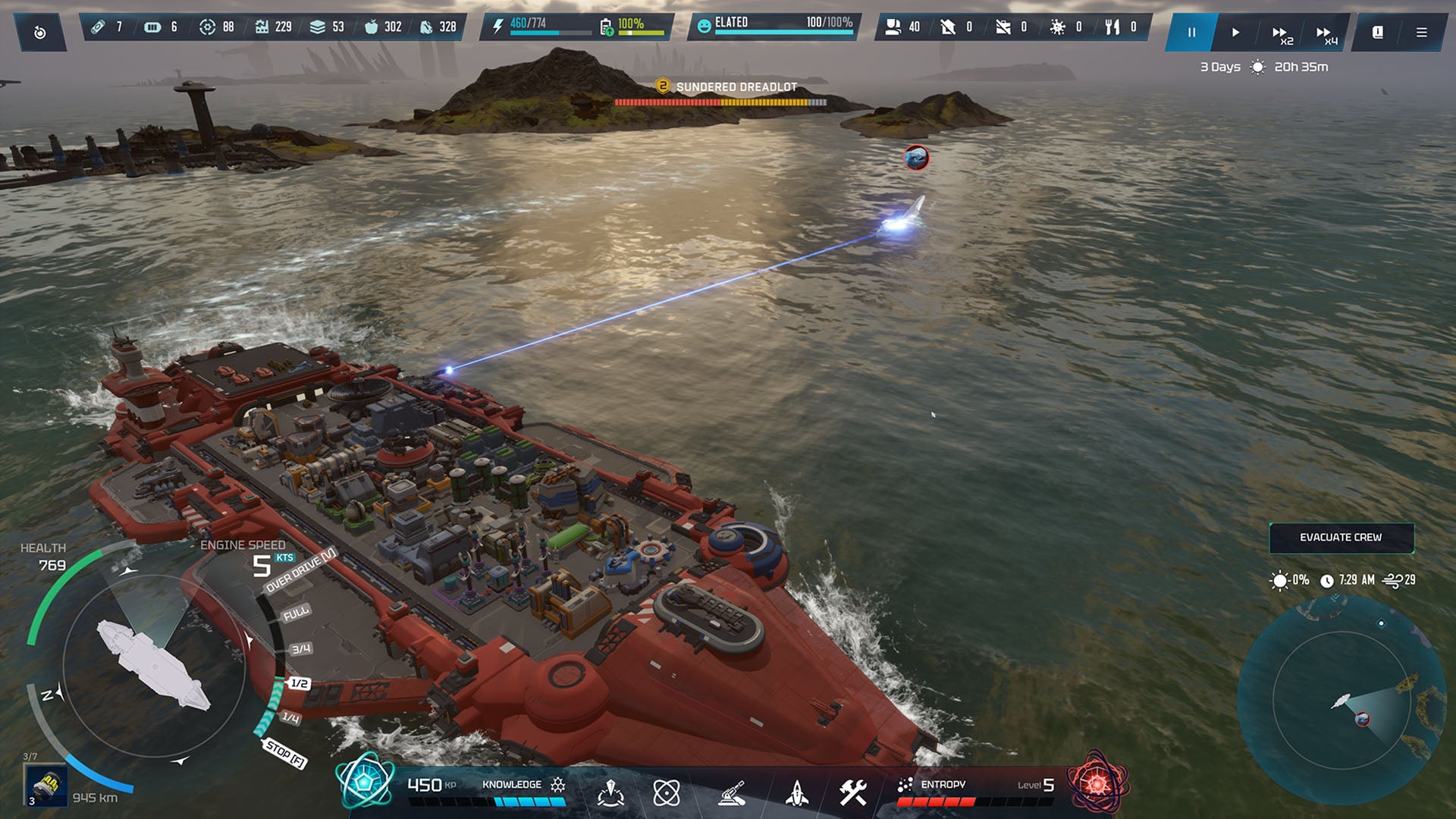 Hooded Horse’s new strategy game Rogue Carrier has you captaining a research ship on a planet where the seas boil with violent squid