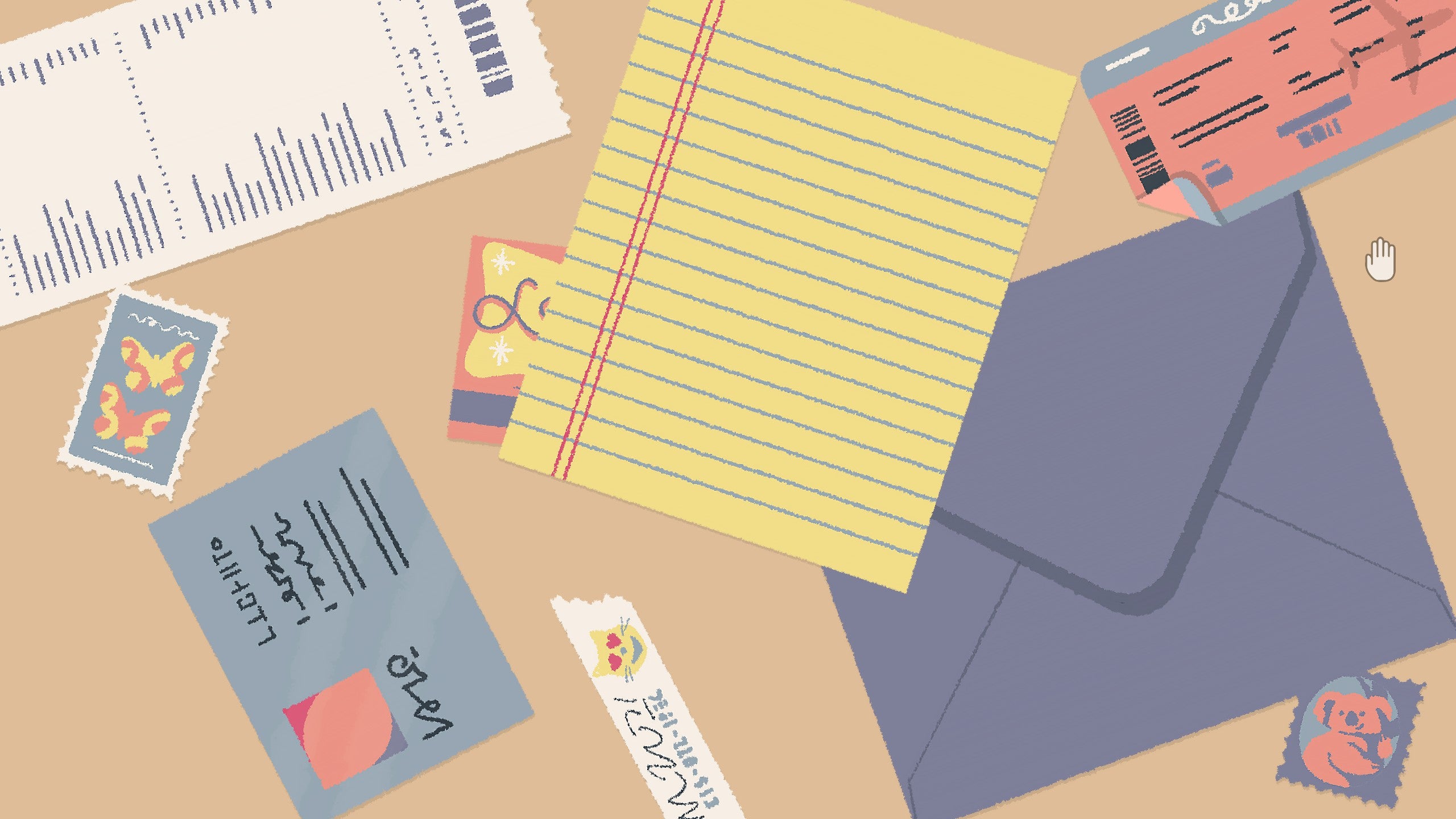 A messy pile of envelopes, letters and stamps