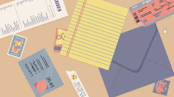 A messy pile of envelopes, letters and stamps