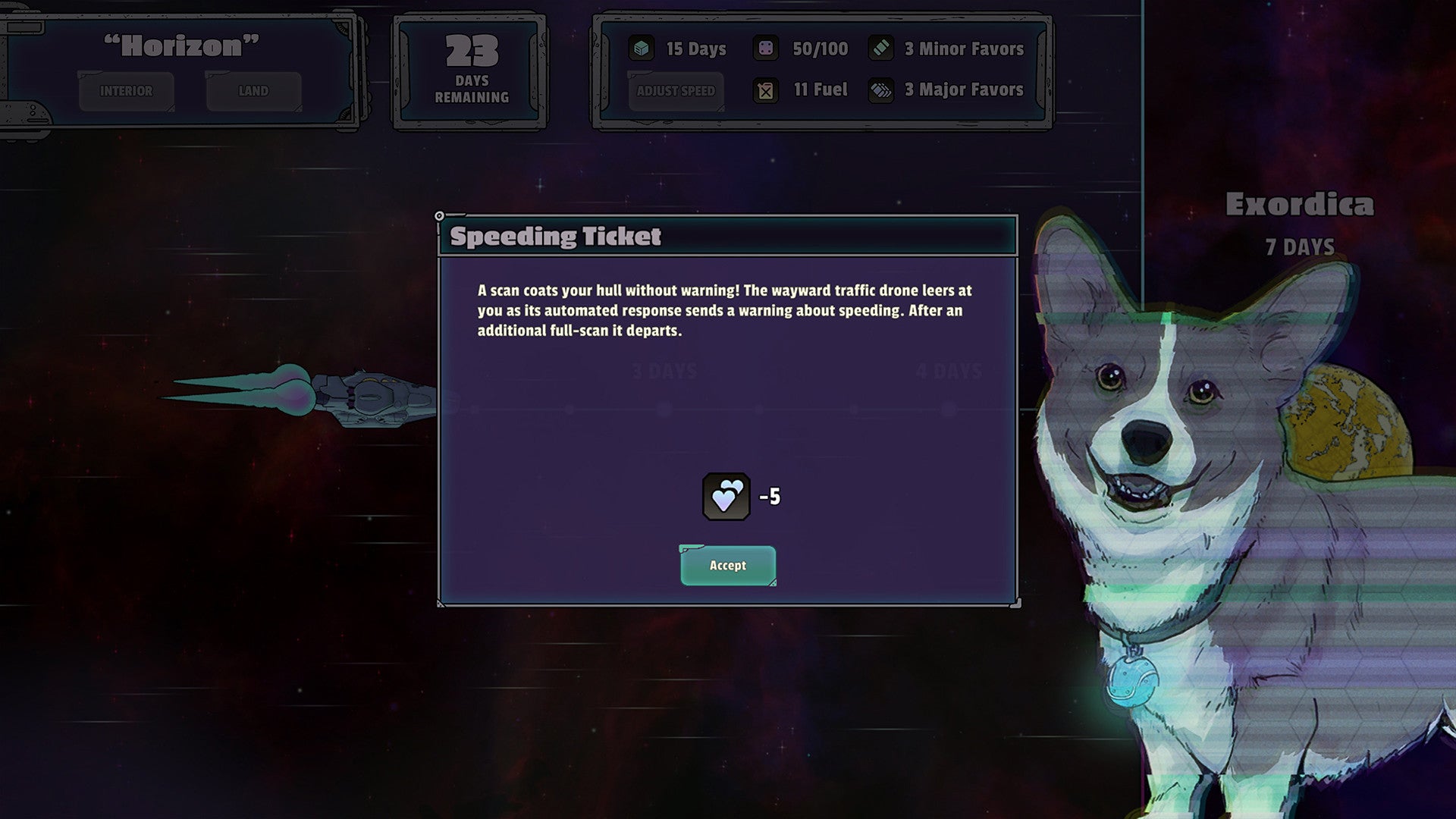 Pull heists as a sentient spaceship in A Long Journey To An Uncertain End