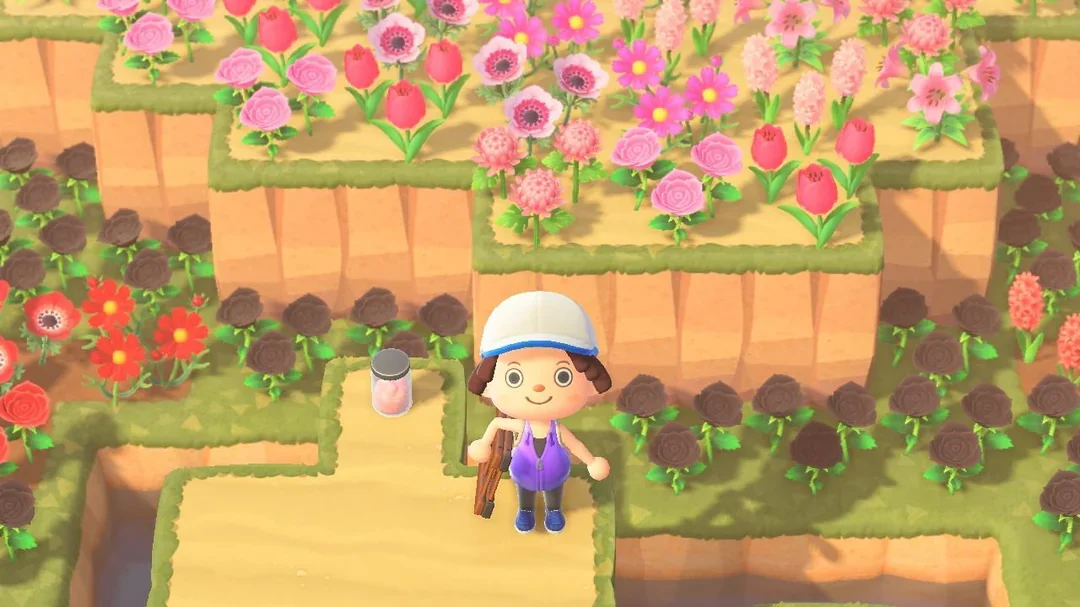 A smiling villager in Animal Crossing