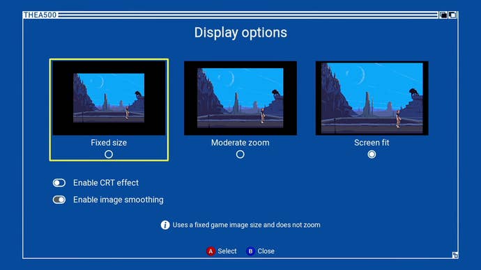 The A500 Mini shown here is a tiny version of the original Commodore Amiga 500.