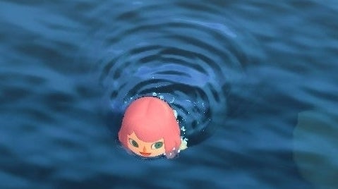 Animal Crossing Swimming How to swim get a wetsuit and diving in