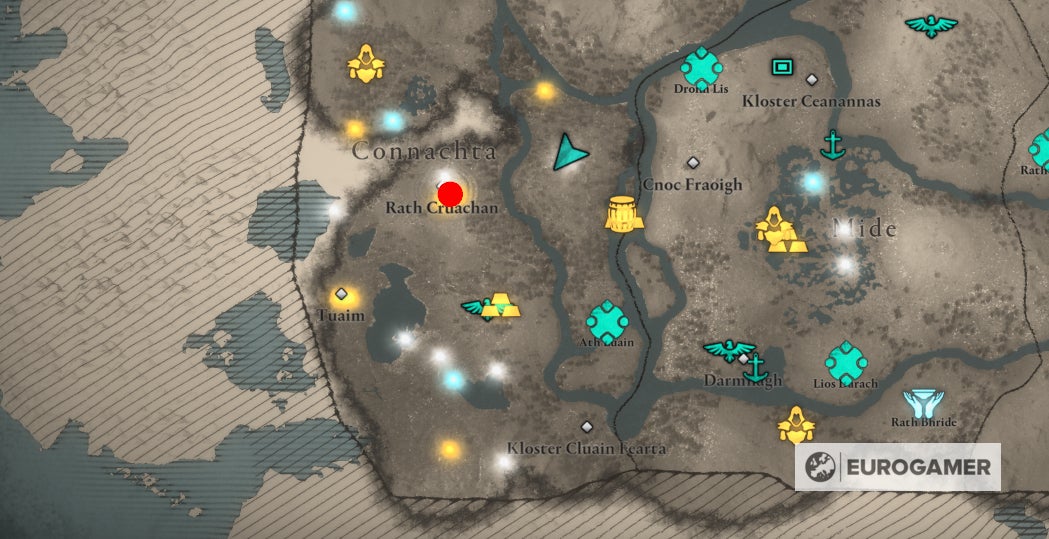 Assassin's Creed Valhalla - Kinder der Danu: Alle Fundorte der Mitglieder  (Zorn der Druiden) | Eurogamer.de, image size:1049x539