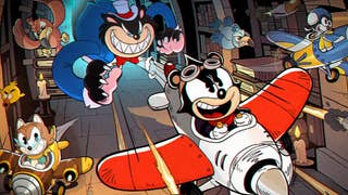 Artwork for the shoot 'em up Acecraft, which features graphics reminiscent of an old school Disney cartoon that appears to be inspired by Cuphead.