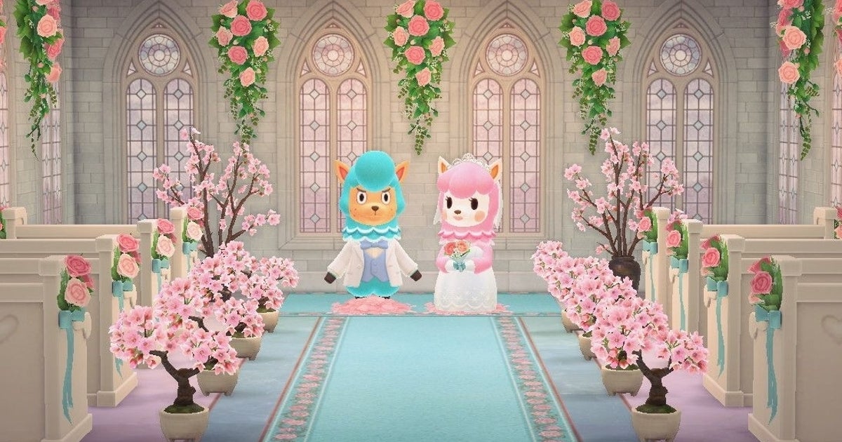 animal crossing new horizons wedding dress design This girl makes custom Animal Crossing themed wedding cake toppers