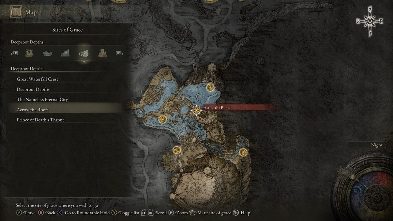 Across the Roots Grace in Elden Ring