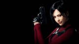 Resident Evil 4 Separate Ways star Ada Wong holds up a gun and stares at the camera.