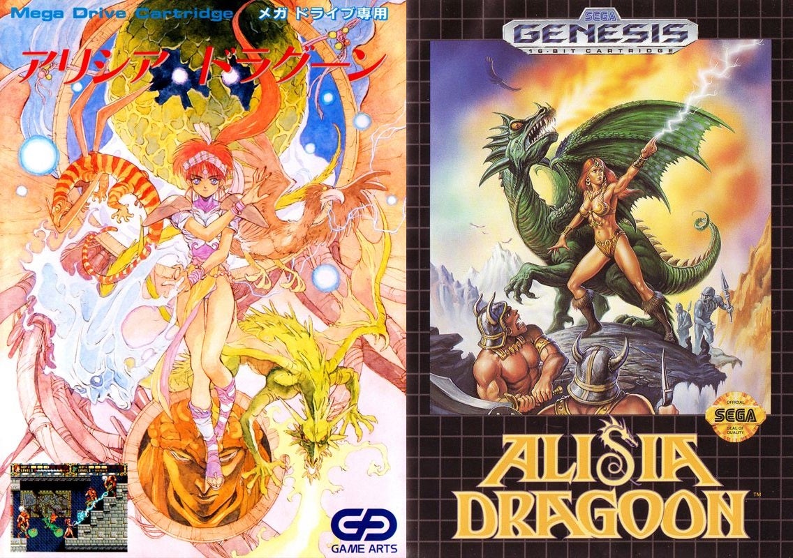 Alisia selling Dragoon for Sega Genesis