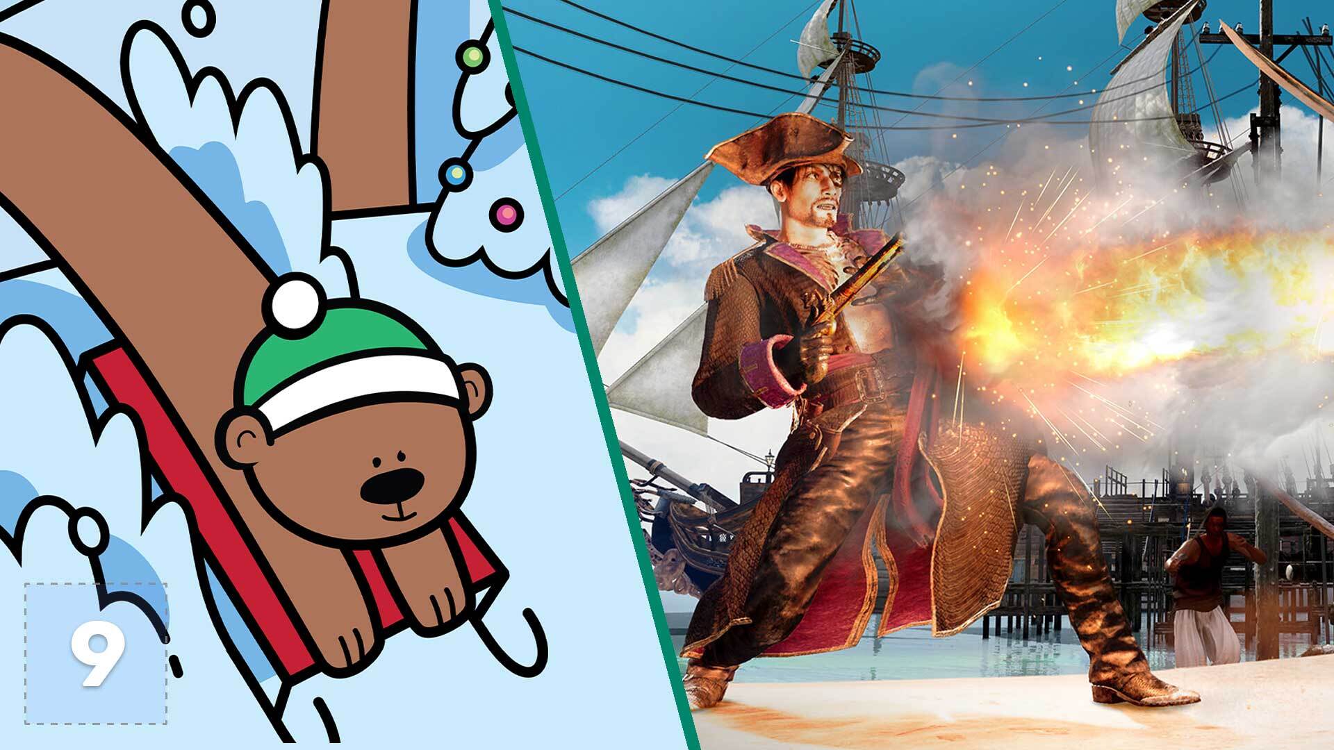 Horace next to pirate Majima in Like a Dragon: Pirate Yakuza in Hawaii. - 1