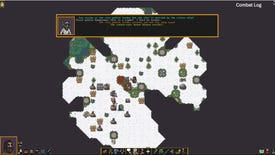 A screenshot of combat in Dwarf Fortress Adventure Mode on Steam