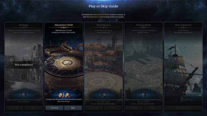 The Adventurer’s Path UI in Lost Ark'