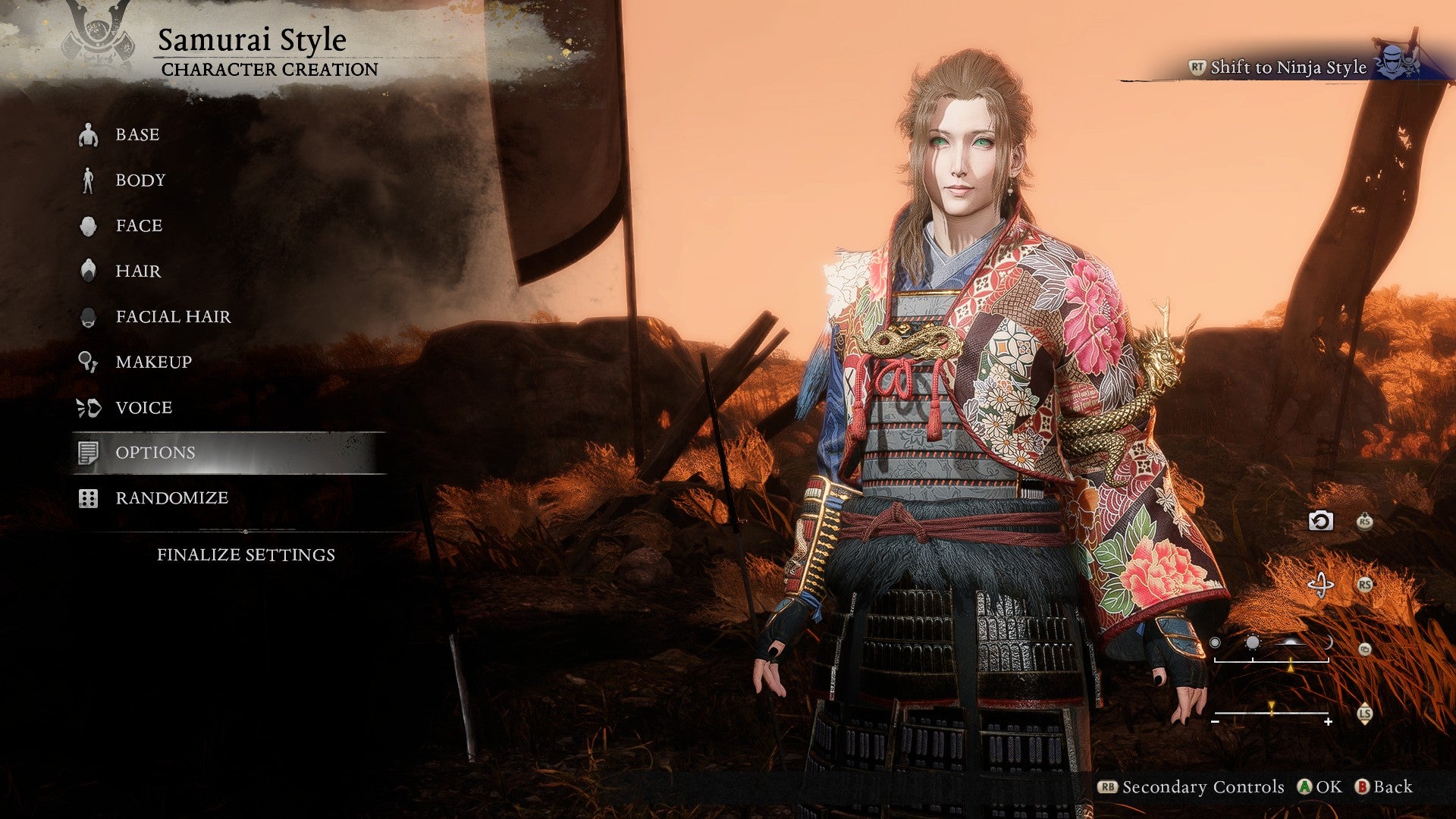 A character in Nioh 3's character creator who looks like Aerith from Final Fantasy 7. - 8