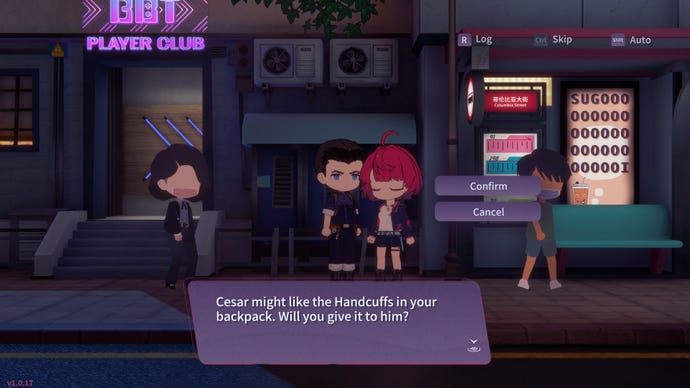 A conversation scene with a police officer in Affogato