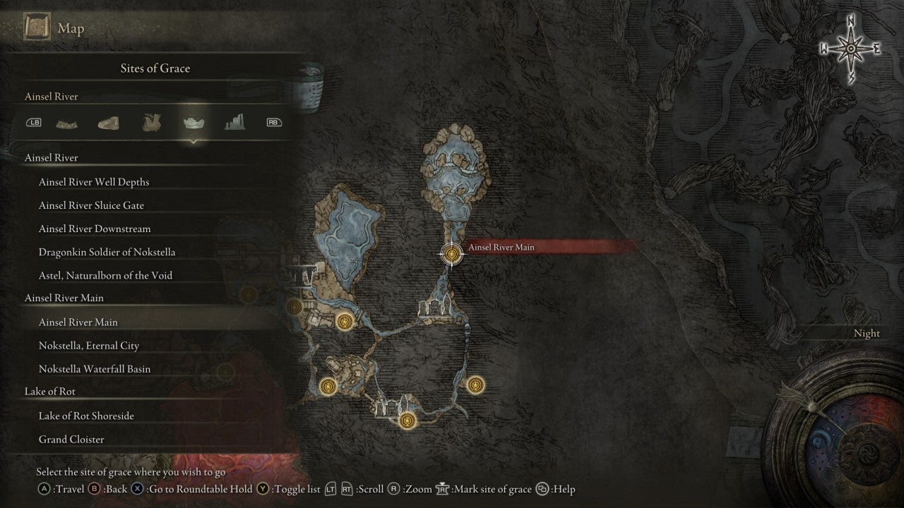 Ainsel River Main Grace in Elden Ring