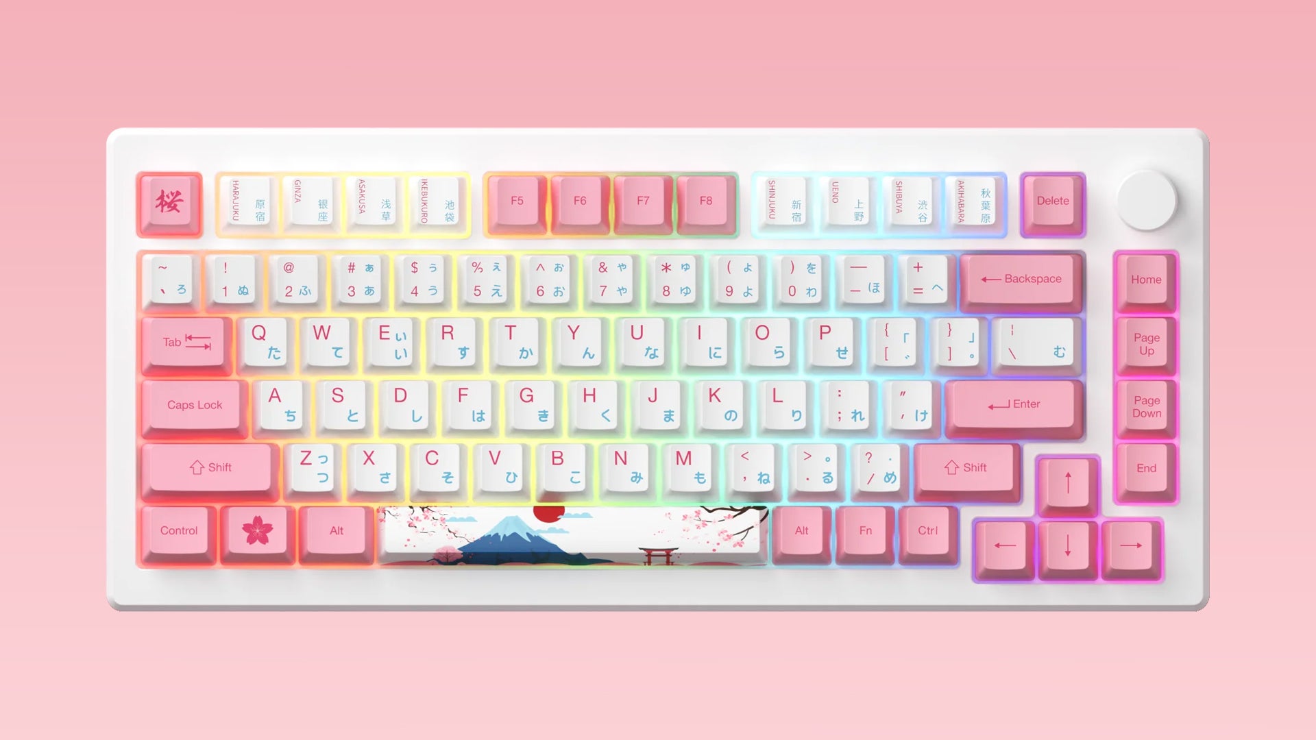 This funky Akko World Tour keyboard with hall effect switches is a 