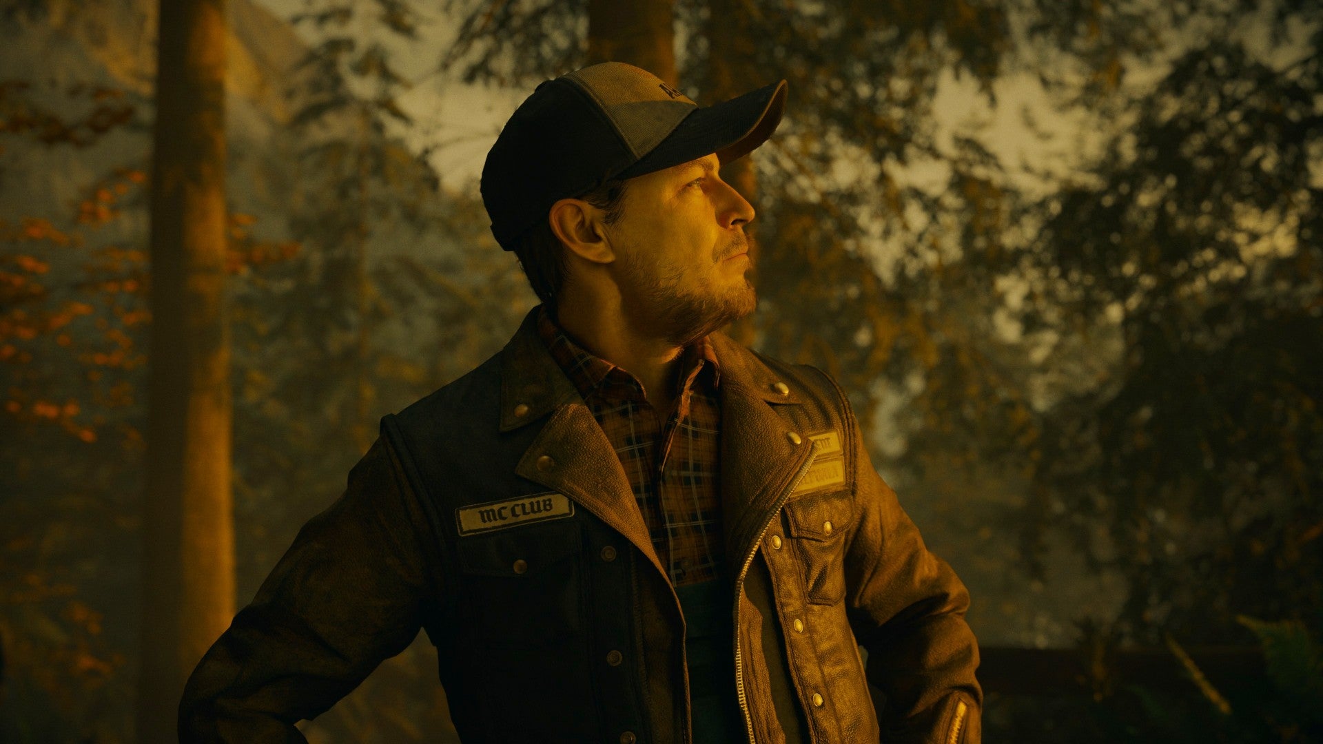 Screenshot from Alan Wake 2 showing Ilmo Koskela in Watery