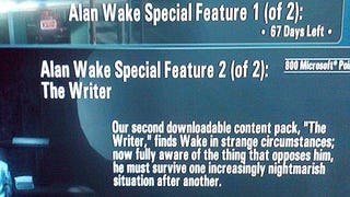 Second bit of DLC for Alan Wake possibly called "The Writer"