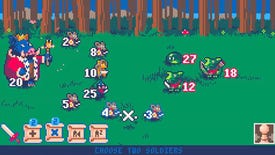 The player multiplies two of their mice followers together to defeat enemies in the educational game that might be called Algebrawl