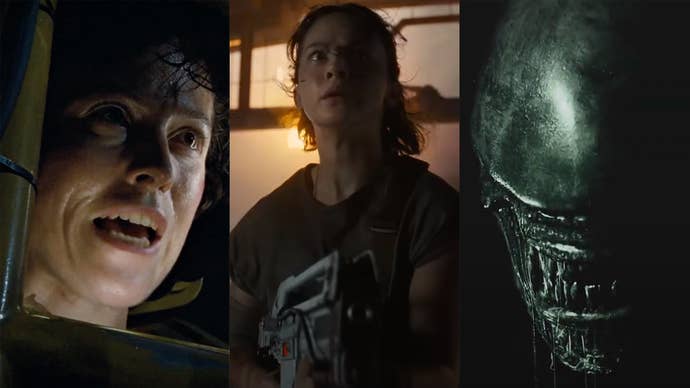 Ripley, Rain and the fearsome Alien from the Alien movie series.