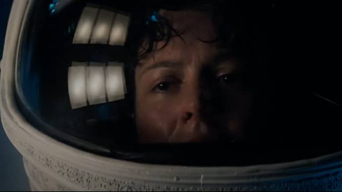 Ellen Ripley in a spacesuit in the original Alien film.