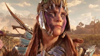 Screenshot of Aloy from a Horizon Forbidden West trailer