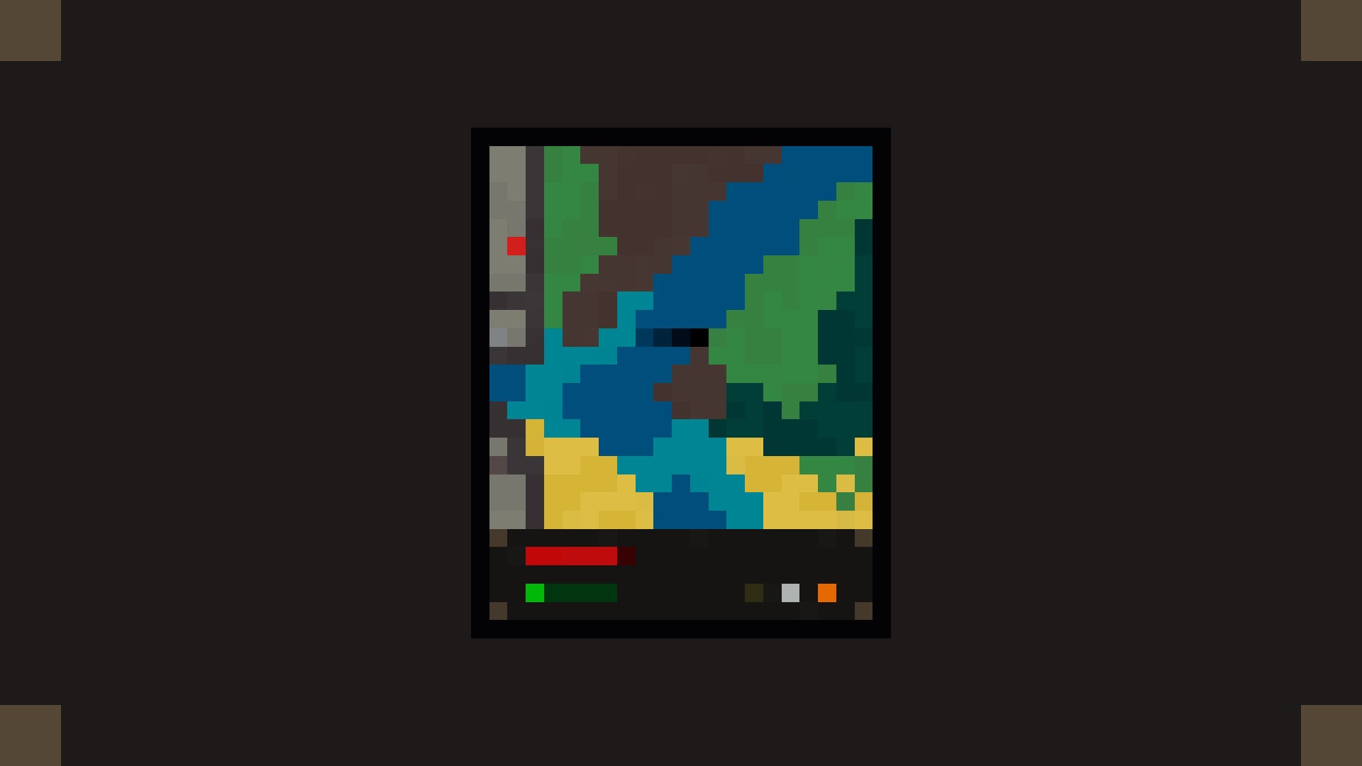 A minimalist overworld map of Alt254